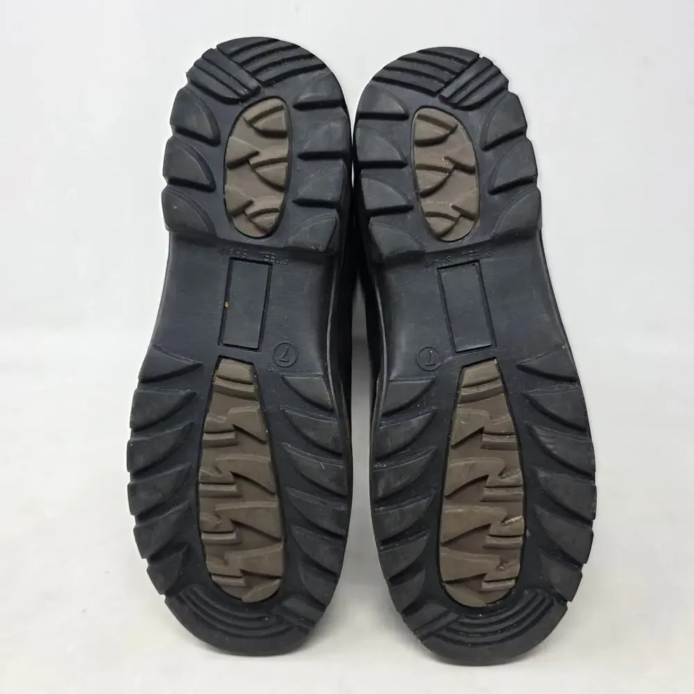 ComforTemp Leather Suede Rubber Duck Winter Boots Brown Black Mens 7